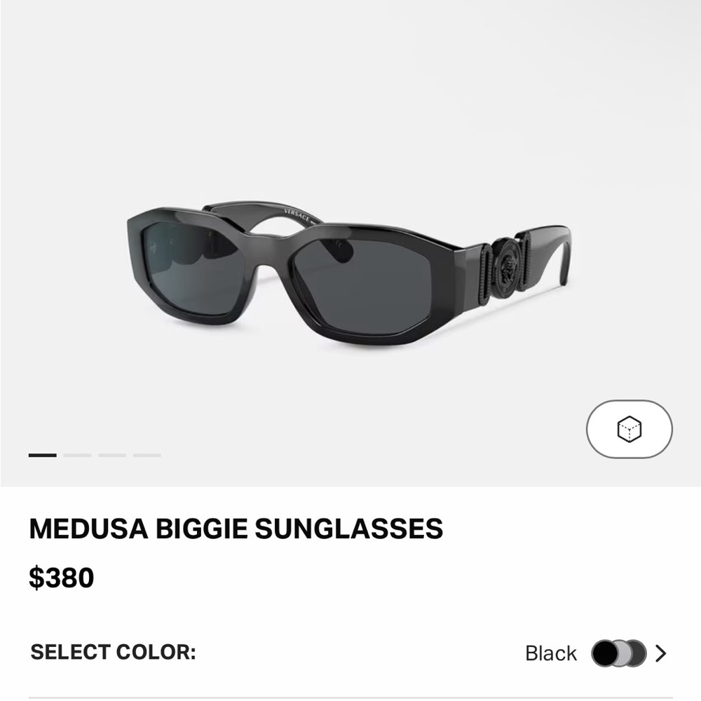 NEW Versace Medusa Biggie Sunglasses | 50% OFF RETAIL - Picture 4 of 4